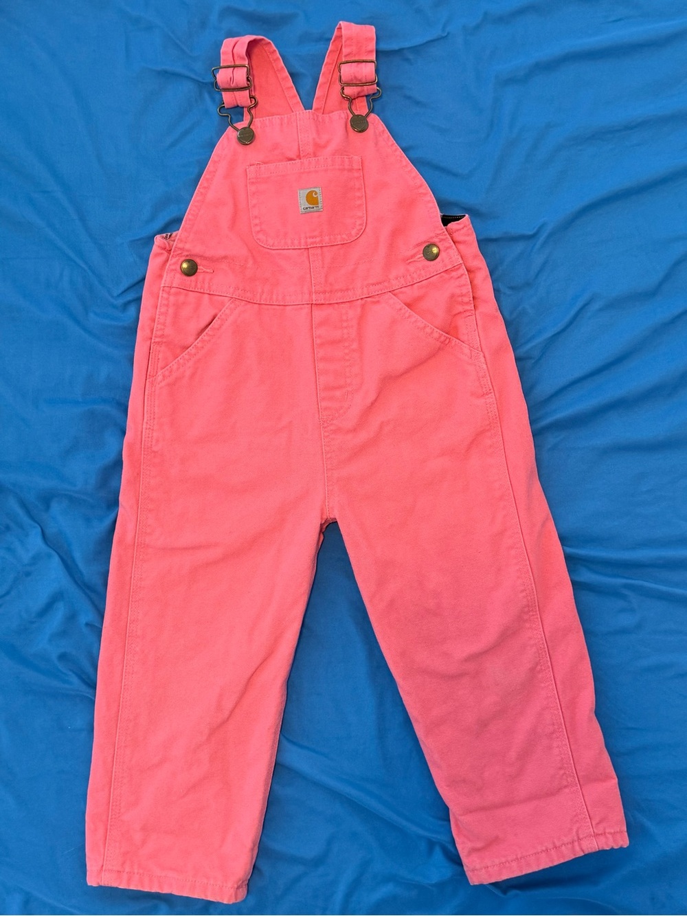 Carhartt Flannel Lined Toddler Overalls